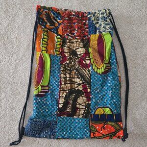 Bag made of traditional Ghanaian fabric